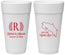 Personalized Wedding 24 oz Foam Cups - Costa Rica | 518