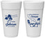 Personalized Wedding 24 oz Foam Cups - Curacao | 521