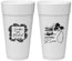 Personalized Wedding 24 oz Foam Cups - St Lucia | 541
