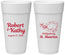 Personalized Wedding 24 oz Foam Cups - St Maarten | 542