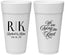 Personalized Wedding 24 oz Foam Cups - Monogram Tying Knot | 559