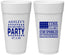 Personalized Bachelorette 24 oz Foam Cups - Star Spangled Hammered | 60025
