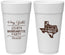 Personalized Bachelorette 24 oz Foam Cups - Texas Cowgirl | 60041