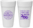 Personalized Bachelorette 24 oz Foam Cups - Mardi Gras | 60055