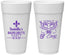 Personalized Bachelorette 24 oz Foam Cups - Mardi Gras | 60059