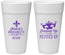Personalized Bachelorette 24 oz Foam Cups - Mardi Gras | 60061