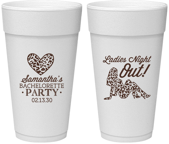 Personalized Bachelorette 24 oz Foam Cups - Ladies Night Out | 60086