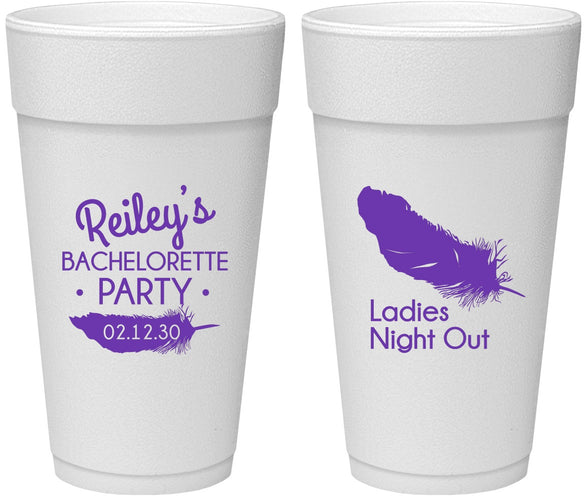 Personalized Bachelorette 24 oz Foam Cups - Ladies Night Out | 60087