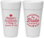 Personalized Bachelorette 24 oz Foam Cups - Bride To Be | 60088