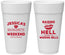 Personalized Bachelorette 24 oz Foam Cups - Raising A Little Hell | 60106