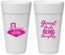 Personalized Bachelorette 24 oz Foam Cups - Good Girls Naughty | 60111