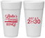 Personalized Bachelorette 24 oz Foam Cups - Last Swing Before Ring | 60128