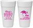 Personalized Bachelorette 24 oz Foam Cups - Lets Get Flocked Up | 60143