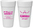 Personalized Bachelorette 24 oz Foam Cups - Lets Flamingle Still Single | 60144