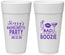 Personalized Bachelorette 24 oz Foam Cups - Bad And Boozie | 60156