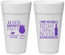 Personalized Bachelorette 24 oz Foam Cups - Night Never Remember | 60160