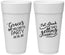 Personalized Bachelorette 24 oz Foam Cups - Eat Drink Getting Married | 60181