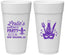 Personalized Bachelorette 24 oz Foam Cups - Mardi Gras | 60185