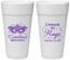 Personalized Quinceanera 24 oz Foam Cups - Mardi Gras Quince | 70010