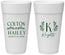Personalized Wedding 24 oz Foam Cups - Monogram | 800