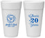 Personalized Anniversary 24 oz Foam Cups - Cheers To 20 Years | 80001