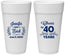 Personalized Anniversary 24 oz Foam Cups - Cheers To 40 Years | 80005