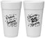 Personalized Anniversary 24 oz Foam Cups - Cheers To 25 Years | 80012