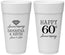 Personalized Anniversary 24 oz Foam Cups - 60th Wedding | 80019