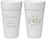 Personalized Anniversary 24 oz Foam Cups - Cheers To 45 Years | 80026