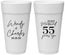 Personalized Anniversary 24 oz Foam Cups - Just Married 55 Years Ago | 80028