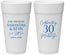 Personalized Anniversary 24 oz Foam Cups - 30 Years Of Marriage | 80033