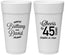Personalized Anniversary 24 oz Foam Cups - Cheers To 45 Years | 80036