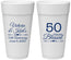 Personalized Anniversary 24 oz Foam Cups - 50 Years Blessed | 80037