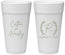 Personalized Wedding 24 oz Foam Cups - Monogram | 803