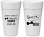 Personalized Baby Shower 24 oz Foam Cups - Gender Reveal Bow Or Beau | 90004