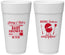 Personalized Baby Shower 24 oz Foam Cups - Beers Bbq Babies | 90006