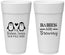 Personalized Baby Shower 24 oz Foam Cups - Twins Baby Penguins | 90070