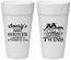 Personalized Baby Shower 24 oz Foam Cups - Twins Baby Owls | 90074