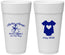 Personalized Baby Shower 24 oz Foam Cups - Nautical Anchors Aweigh | 90083