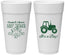 Personalized Baby Shower 24 oz Foam Cups - Tractor | 90109