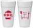 Personalized Baby Shower 24 oz Foam Cups - Beers Bbq Babies | 90112