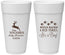 Personalized Baby Shower 24 oz Foam Cups - Rifle Racks Deer Tracks | 90128
