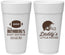 Personalized Baby Shower 24 oz Foam Cups - Football Little Kicker | 90139