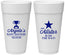 Personalized Baby Shower 24 oz Foam Cups - Allstar On The Way | 90140