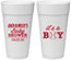 Personalized Baby Shower 24 oz Foam Cups - Baseball Its A Boy | 90143