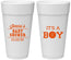 Personalized Baby Shower 24 oz Foam Cups - Basketball Its A Boy | 90144