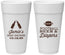 Personalized Baby Shower 24 oz Foam Cups - Football Beer Diapers | 90148