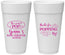 Personalized Baby Shower 24 oz Foam Cups - Popping By | 90158