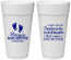 Personalized Baby Shower 24 oz Foam Cups - Footprints | 90176