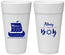 Personalized Baby Shower 24 oz Foam Cups - Ahoy It’s A Boy | 90177